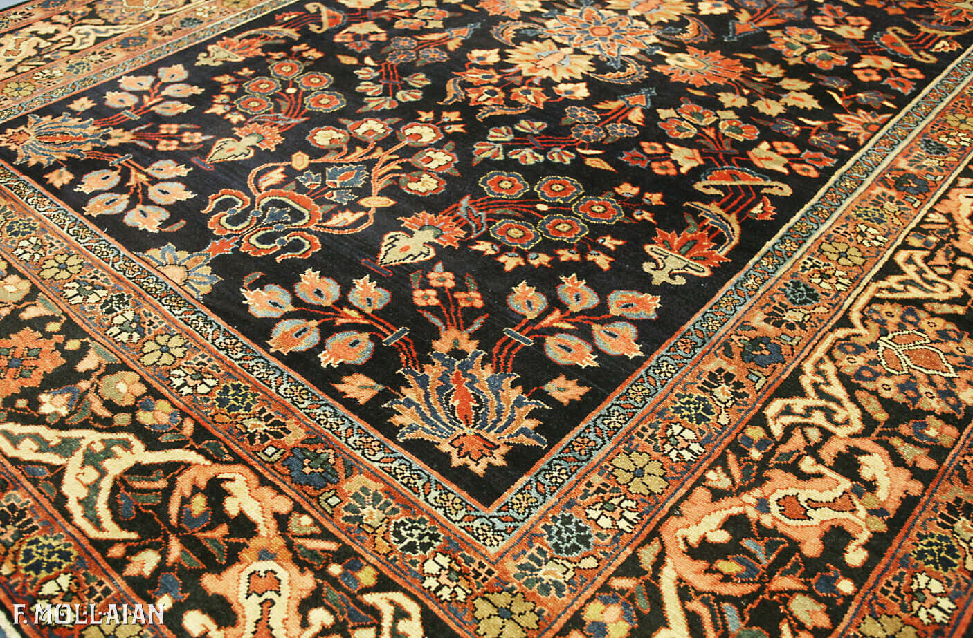 Tapis Persan Antique Hamedan n°:49370413